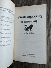 Zodiac Chillers In Leo’s Lair Carol Ellis Vintage YA Horror Thriller Paperback