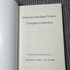 William Luther Pierce American Dissident Voices Complete Collection, 1665 Pages