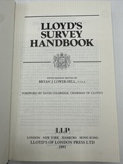 LLoyd’s Survey Handbook 1991 Hardcover 337 Total Pages 5th Edition