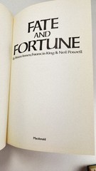 Fate and Fortune by Innes, King & Powell 1989 Hardcover with dustjacket