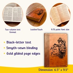 Personalized Bible for Men, KJV Study Bible, Custom Bible for Men Name Engraved