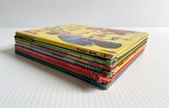 Lot 7 Vintage Children’s Wonder Books- Popeye, Bunny Hopwell, Wizard Of Oz Etc.