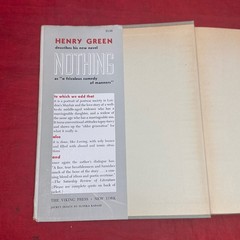 Henry Green Nothing 1950 Viking Press First Edition Dust Jacket HC VTG Book