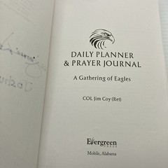 Daily Planner & Prayer Journal A Gathering of Eagles Colonel Jim Coy Signed!