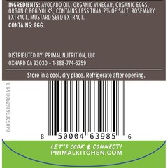 17 oz Avocado Oil Mayo – Gluten-Free, Deliciously Light Flavor in Squeeze Bottle