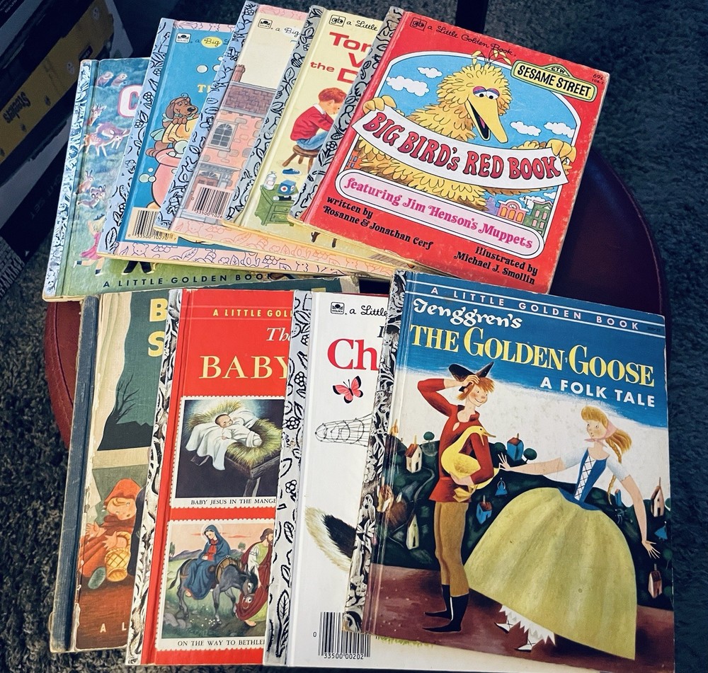 Lot of 9 Little Golden Books & Big Little Golden Books 1940’s – 1980’s