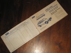 FORD LASER Owner’s Handbook, printed 1981, 154 pages