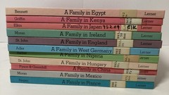Children’s World Anthropology Book Set x11 (A FAMILY IN…) Ex-Lib 1994 Homeschool