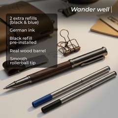WANDERINGS Regular Size Travelers Notebook Bundle – 4.5″ x 8.5″ (11.5 x 22cm)…