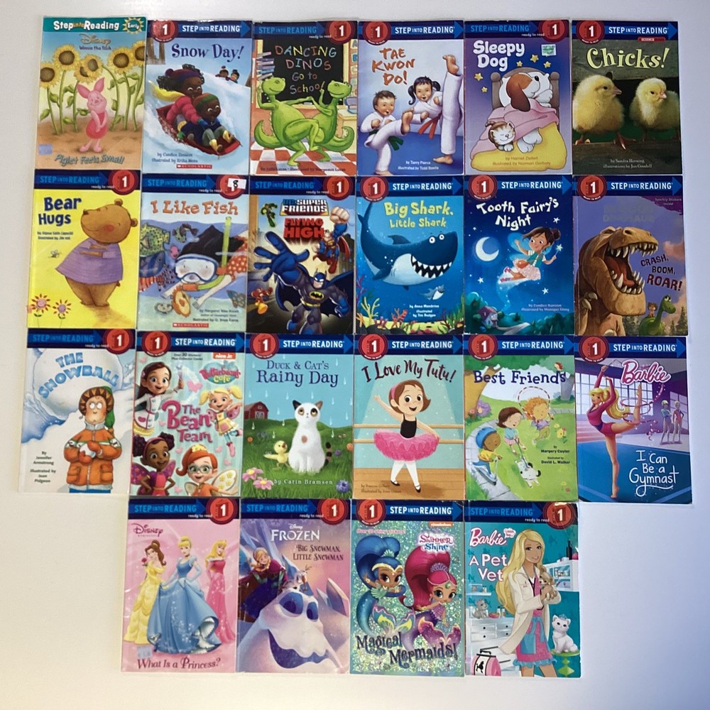 Girls Step into Reading Step 1 Reader Kindergarten 1st Grade 22 Book Lot