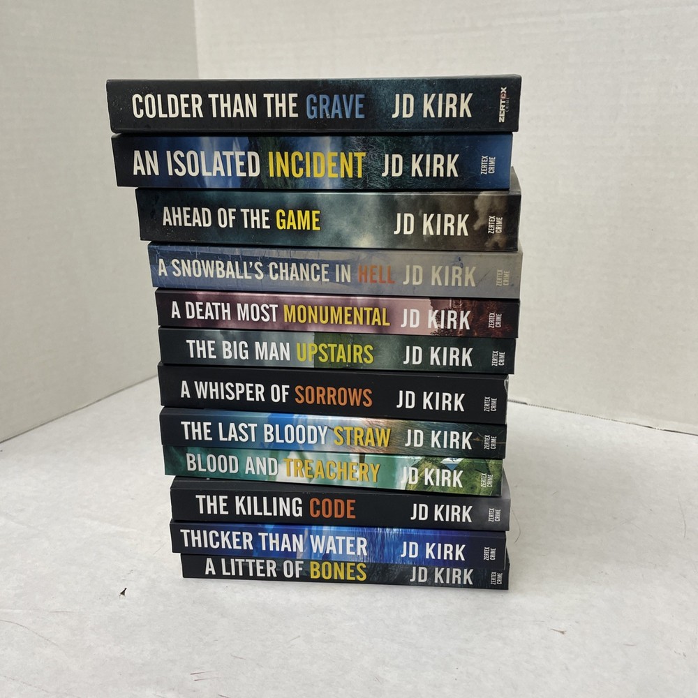 Jd Kirk First 12 of Dci Jack Logan Series (See Photos for Titles)