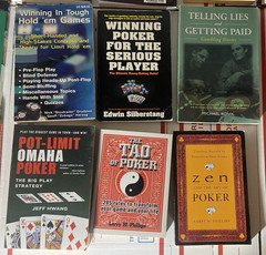 Lot of 22 Poker Books W/ Brunson, Sklansky, Hellmuth, Miller -Clean Great Titles
