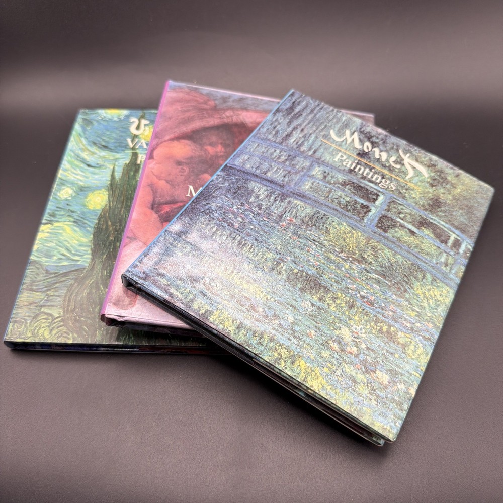 Mini Books Monet, Michelangelo, Van Gogh Paintings/Sistine Chapel By Wings Books