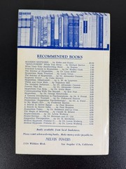 Hypnotism Revealed Melvin Powers 1951 Eighth Edition – Kreskin collection