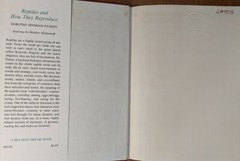Reptiles and How They Reproduce HCDJ Dorothy Hinshaw Patent First Edition 1977