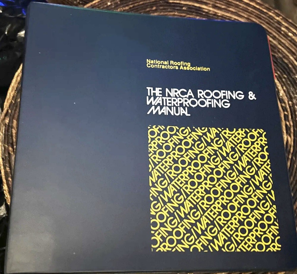 NRCA manual 1983 roofing waterproofing national contractors association spiral