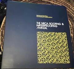 NRCA manual 1983 roofing waterproofing national contractors association spiral