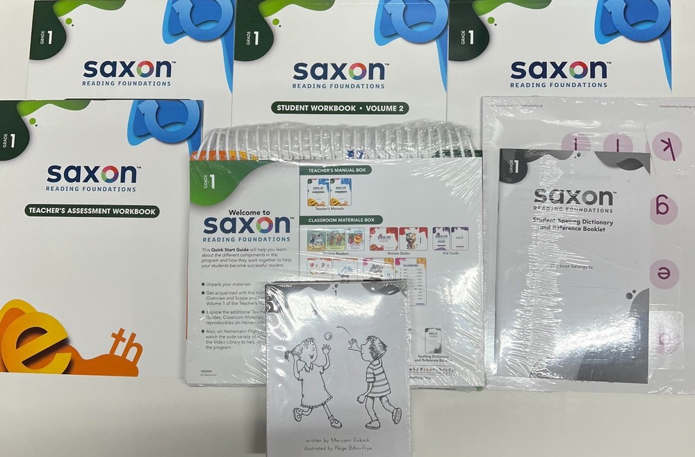 Grade 1 Saxon Reading Foundations Teacher Manual Stud Workbooks Decodable Reader