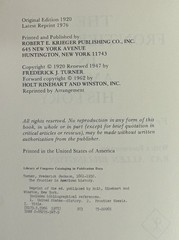 The Frontier in American History