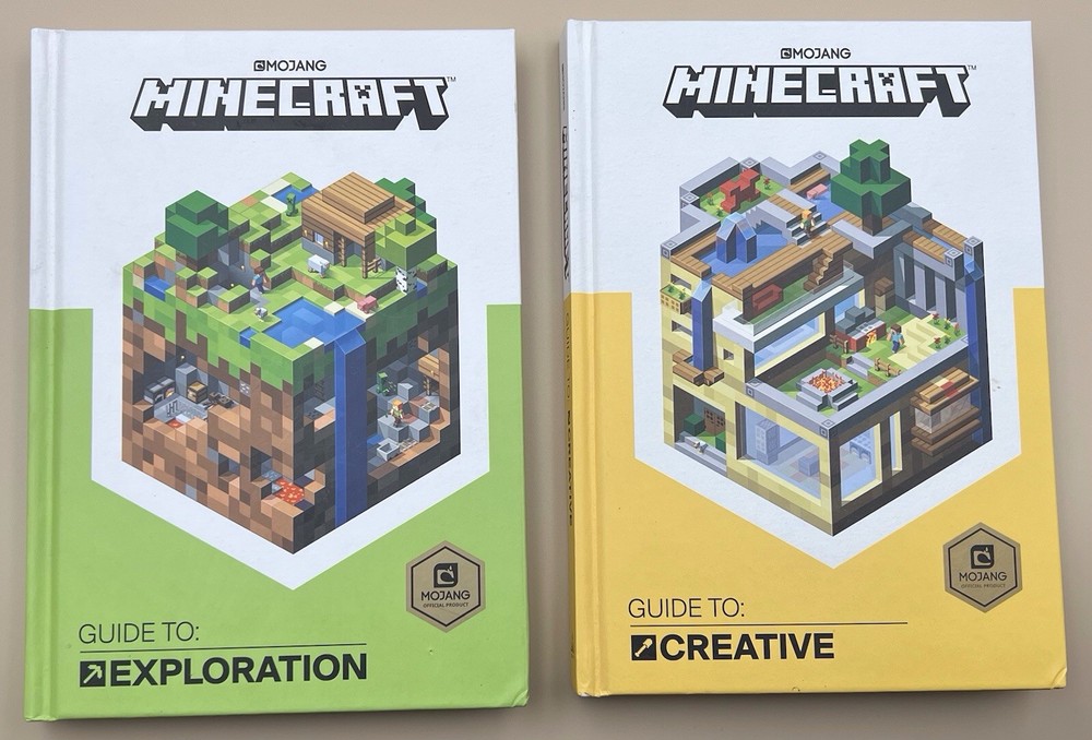 Minecraft Guides 2 Book Set: Exploration & Creative Official Mojang – Excellent