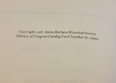 ON SANTA CRUZ ISLAND McElrath SANTA BARBARA AREA HISTORY Ltd 1st Edition 1967 HC