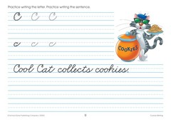 School Zone Cursive Writing Workbook: 32 Pages, 3rd Grade, 4th Grade, Practice H