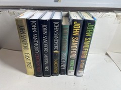 John Sandford PREY Series Lot 7 Hardcover Novels Lucas Davenport Books Detective
