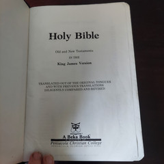 Lot Of 2 Holy Bibles – Versions: New World Translation Watchtower & King James