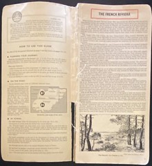 Michelin The Green Guide French Riviera 1957 © 154 Pages Vintage