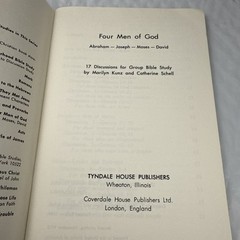 Bible Study Guide Abraham Moses Joseph David – Four Men of God 1972 Kunz Schell