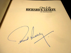 One Life Richard E Leakey an Autobiography *SIGNED*