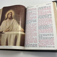 1973 NEW Regency Holy Bible KJV Giant Print Red Letter Edition Black CLEAN