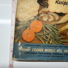 Presto Pressure Cooker Recipe Books Lot – Models 403 404 406 & 1960s VTG Manuals
