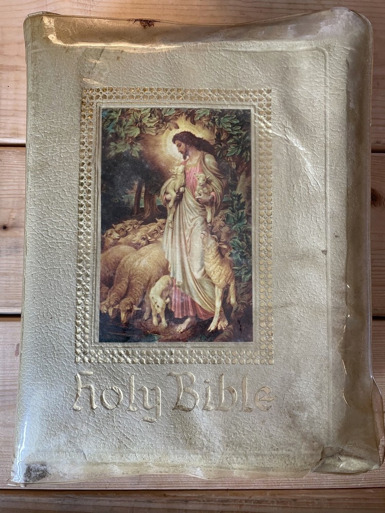 The Holy Bible Good Leader Clarified Edition KJV Illustrated 1957 Vintage