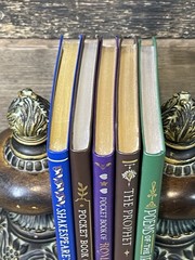 5 Book Poetry Lot, 2016 Fall River Press LEATHER Classic Barnes & Noble Gilt