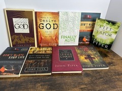 John Piper 9 Book Lot Christianity – Desiring God Christ Godward Etc