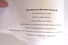 The Sleazy Reader Issue 8 – Fanzine for Vintage Adult by Justin Marriott (2018)