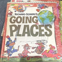 Richard Scarry Look & Learn Library Box Set Hardcover Illustrated 4 Book Set