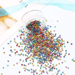 Size 2Mm Seed Beads 24 Colors Total 16800 Pcs in Box, 12/0 Small Craft Seed Bead