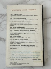Lot of 4 ICC Interpreters Concise Commentary Books Pentateuch OT History Poetry