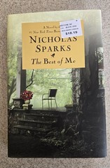 Nicholas Sparks The Best Of Me Hardcover Fiction Novel First Edition Like New