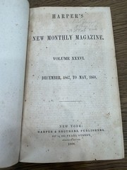 Rare Antique Harper’s New Monthly Magazine Bound Volumes (5 Books) –19th Century