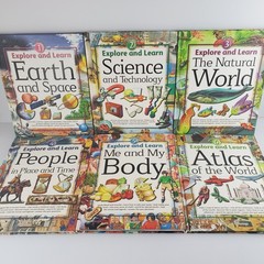 SW Advantage Lot of 6 Explore & Learn HC Homeschool Learning w Fold Out Maps