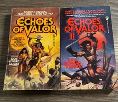 Echoes of Valor I &II Karl E. Wagner (MMPB) 2 Book Set. VG 1st/1st EB15