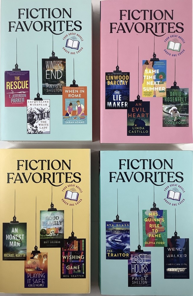 Reader’s Digest Fiction Favorites 16 BRAND NEW Novels In 4 Paperback Books NEW