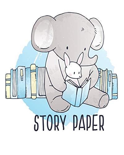 STORY PAPER: 8″ x 10″ Storybook Paper Draw and Write Stories 102 Pages, Books-,