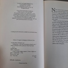 Seeking Peace Johann Christoph Arnold 1998 Spirituality Plough Publishing House