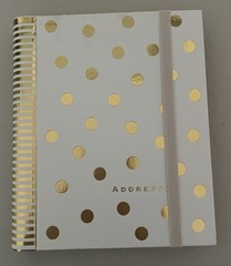 GOLD DOTS LARGE ADDRESS BOOK By Peter Pauper Press – Hardcover Brand New