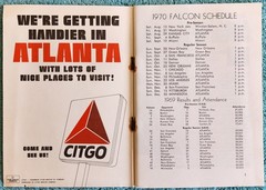 Atlanta Falcons 1970 Fact Book Trade Paperback 104 Pages Tommy Nobis, John Zook