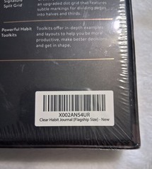 Baronfig Clear Habit Journal Book Sealed Box Black Flagship James Clear NIP NEW